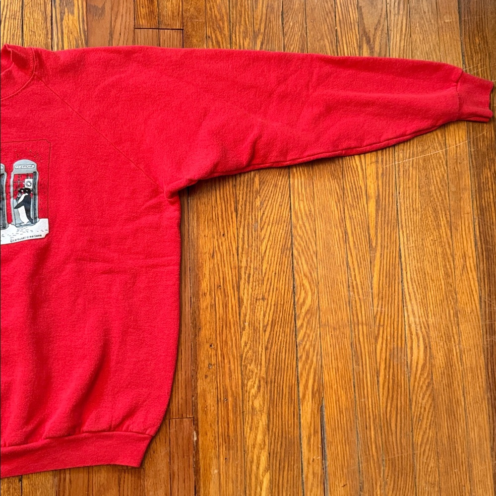 90’s Four Calling Birds Vintage Christmas Crewneck Sweater - Picture 5 of 10